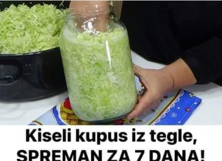 Kiseli kupus u tegli, spreman za 7 dana! Prepuna vitamina, prirodnih probiotika i lijekova!