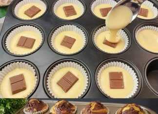 Šareni muffini s komadićima čokolade…napravljeni za samo 5 minuta