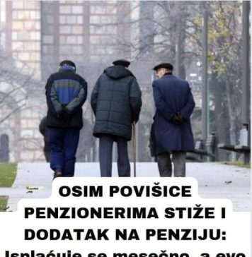 Od siječnja 2024. primateljima mirovina i drugih prava iz mirovinskog i invalidskog osiguranja primanja će se povećati za 14,8 posto.