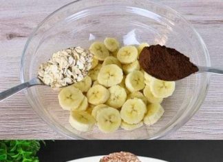 Kombinirajte banane, zob i kakao prah za prekrasno iznenađenje! Ovaj recept ne sadrži bijeli šećer, brašno, ulje i gluten.