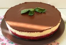 Vanilla višnje kocke pripremljene bez margarina, podsjećaju na Capri sladoled.