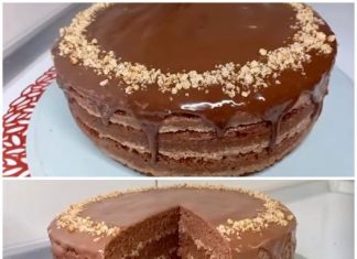 Evo klasičnog recepta za tortu: tijesto jednostavno izlijte iz kutlače bez nadjeva.