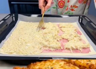 Savršeno za brzu večeru ili predjelo, ovo jelo sadrži izvrsnu kombinaciju lisnatog tijesta, sira i šunke.