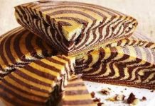 Recept za zebra tortu: Biskvit s uzorkom koji se radi bez miksera.