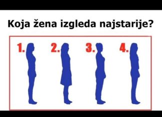 Pažljivo pogledajte sliku i odaberite ženu koja izgleda najstarije.