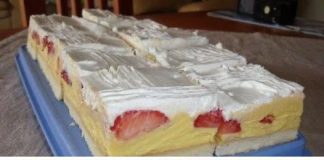 Glatka, prozračna i bogata voćnošću… predstavljena u obliku kriški za praktičnu pripremu.