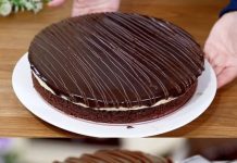 NAJFINIJA ČOKOLADNA TORTA SA PUDINGOM OD VANILIJE! 🍫🍮 Istinski se otapa u ustima, predstavljajući besprijekoran spoj okusa!