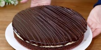 NAJFINIJA ČOKOLADNA TORTA SA PUDINGOM OD VANILIJE! 🍫🍮 Istinski se otapa u ustima, predstavljajući besprijekoran spoj okusa!