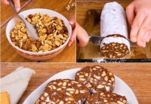 ČOKOLADNA SALAMA – ELEGANTAN I PREKRASAN DESERT ZA PRAVE POZNALCE ČOKOLADE