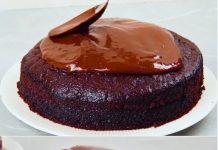 Veganska čokoladna torta prelivena bogatom glazurom od tamne čokolade