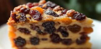 Kolač prožet suhim voćem i orašastim plodovima – izvrsna poslastica.