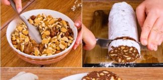 ČOKOLADNA SALAMA – ELEGANTAN I PREKRASAN DESERT ZA ODANE LJUBITELJE ČOKOLADE