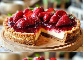 Torta od sira od ricotte popraćena korom od lješnjaka i ukrašena svježim jagodama idealan je desert za svaku priliku.