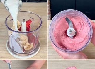 OPTIMALAN SLADOLED OD TRI SASTOJKA! 🍓🍌🍦 Krema od jagode i banane pripremljena na brzinu – brzo, hranjivo i okrepljujuće!
