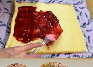 ROLADA OD VANILIJE SA DOMAĆIM NADJEVOM OD JAGODA 🍓🎂 Zamaman i sladak desert!