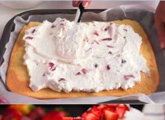 NJEŽNA I PROZIRNA TORTA OD JAGODA! 😍 S nježnom koricom, svježim šlagom i slatkim jagodama u svakom zalogaju! 🍰