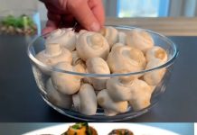 Pečurke kuhane na pari s češnjakom i maslacem, ukrašene svježim peršinom, predstavljaju aromatičan i sladak prilog koji nudi ugodan doživljaj koji se topi u ustima.