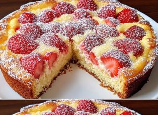 Ova poznata talijanska torta od jagoda zaista je izvanredna! Može se pripremiti za nekoliko minuta.🍓👌