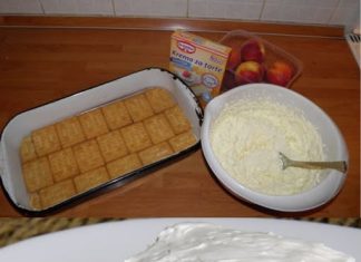 KOLAČ OD BRESKVE PRIPREMAN ZA 20 MINUTA 🍑🍰 Brzo napravljen sa samo nekoliko sastojaka, ovaj desert postiže predivan okus!