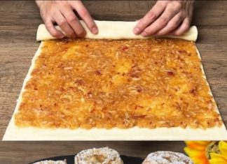 Imate li lisnato tijesto, jednostavno naribajte dvije jabuke i vaš će desert biti spreman za 10 minuta