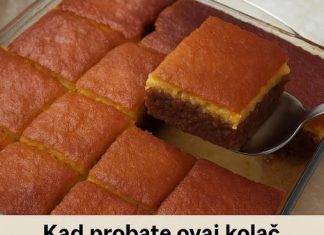 Nakon što probate ovaj kolač, sigurno ćete ga poželjeti ponoviti.