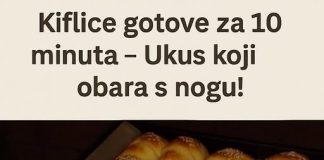 Prekrasne kiflice pripremljene za samo 10 minuta.