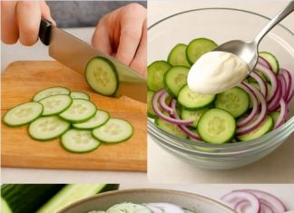 HLADNA LJETNA SALATA SA KRASTAVCIMA I LUKOM – GOTOVA ZA SAMO 10 MINUTA! ⏱️ Osnažujuća mješavina okusa, idealna za toplo vrijeme!