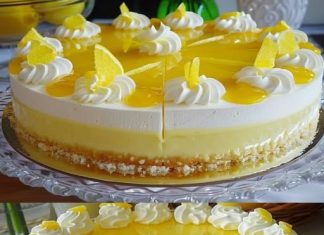 KOLAČ OD LIMUN-JOGURT KOJI OSVAJA! 🍋Lagani biskvit, kremasti slojevi i osvježavajući okus limuna – savršen kolač za tople proljetne i ljetne dane!