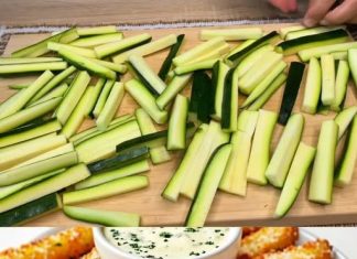 BOLJE NEGO POMOĆ! Hrskave tikvice sa umakom od jogurta i češnjaka 🍤🥒