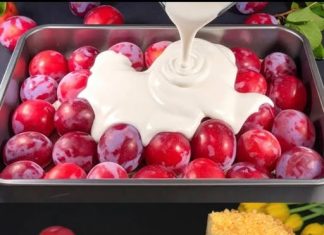 Savršen kolač od šljiva za samo 10 minuta! Najbolji recept. Topi se u ustima.