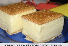 Krempita s biskvitom gotova za 10 minuta