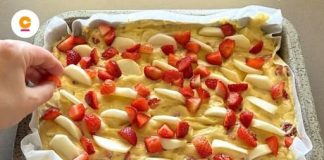 SOČAN I MEKAN KOLAČ SA JAGODAMA I JABUKAMA 🍓🍏Pripremljen u jednoj zdjeli za jednostavan užitak!