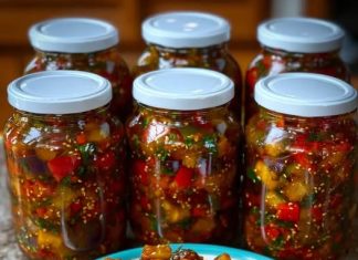 NEODLAZIV DOMAĆI HLADNI UMAK 🍆🌶🍅 – SAVRŠENA KOMBINACIJA PATLIDŽANA, PAPRIKE I RAJČICE ZA HLADNE DANE❄️✨