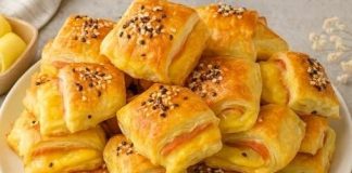 Zalogaji od lisnatog tijesta sa šunkom i sirom – savršeno predjelo gotovo za manje od 30 minuta! Zalogaji od lisnatog tijesta sa šunkom i sirom – savršeno predjelo gotovo za manje od 30 minuta! - featured image