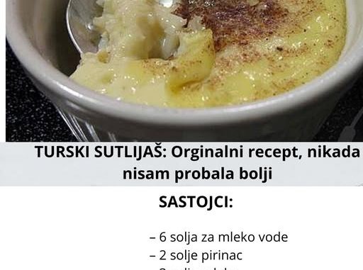 TURSKI SUTLIJAŠ: Orginalni recept, nikada nisam probala bolji - featured image TURSKI SUTLIJAŠ: Orginalni recept, nikada nisam probala bolji - featured image