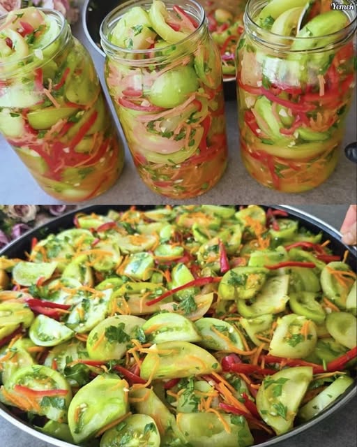 HRSKAVA SALATA OD ZELENOG PARADAJZA 🥗💚Bez vode i bez kuhanja – jednostavna, osvježavajuća i toliko ukusna da ćete prste polizati! - featured image HRSKAVA SALATA OD ZELENOG PARADAJZA 🥗💚Bez vode i bez kuhanja – jednostavna, osvježavajuća i toliko ukusna da ćete prste polizati! - featured image