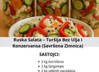 Ruska Salata – Turšija Bez Ulja i Konzervansa (Savršena Zimnica) Ruska Salata – Turšija Bez Ulja i Konzervansa (Savršena Zimnica) - featured image
