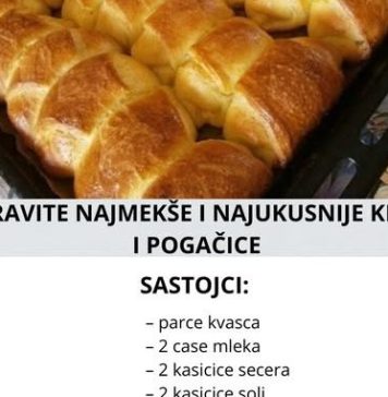 NAPRAVITE NAJMEKŠE i najukusnije kiflice i pogače NAPRAVITE NAJMEKŠE i najukusnije kiflice i pogače - featured image