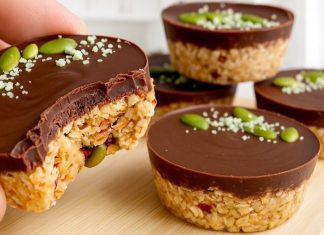 ZDRAVE KORPICE BEZ PEČENJA – gotove za 5 minuta! 🌰🍫 Brzi, zdravi i bez šećera desert, savršen kao užina ili mali slatki zalogaj ZDRAVE KORPICE BEZ PEČENJA – gotove za 5 minuta! 🌰🍫 Brzi, zdravi i bez šećera desert, savršen kao užina ili mali slatki zalogaj - featured image