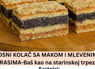 P0SNI K0LAČ SA MAK0M I MLEVENIM 0RASIMA-Slojevit, VIS0K i preukusan – baš kao na STARINSK0J trpezi Recipes-Advices - featured image