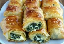 Hrskave rolnice sa spinatom i sirom Hrskave rolnice sa spinatom i sirom - featured image