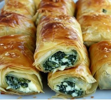 Hrskave rolnice sa spinatom i sirom Hrskave rolnice sa spinatom i sirom - featured image