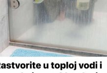 RASTVORITE U TOPLOJ VODI I POPRSKAJTE STAKLO , SLAVINU I KADU RASTVORITE U TOPLOJ VODI I POPRSKAJTE STAKLO , SLAVINU I KADU - featured image