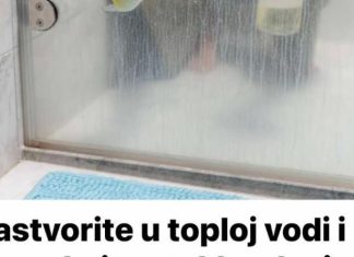 RASTVORITE U TOPLOJ VODI I POPRSKAJTE STAKLO , SLAVINU I KADU RASTVORITE U TOPLOJ VODI I POPRSKAJTE STAKLO , SLAVINU I KADU - featured image