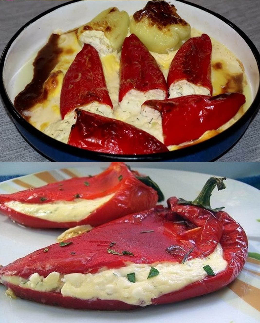 PAPRIKE PUNJENE SIROM I PAVLAKOM IZ RERNE…Za prste polizati… - featured image