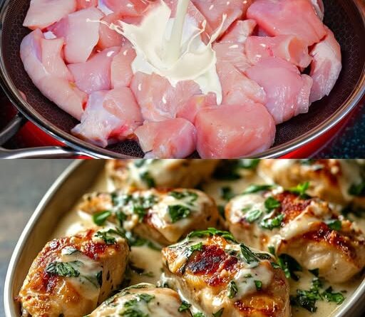 KREMASTI PILEĆI FILETI SA ŠPINATOM 🥘 u bogatom sosu od bijelog luka. JELO koje ce vas oduseviti - featured image KREMASTI PILEĆI FILETI SA ŠPINATOM 🥘 u bogatom sosu od bijelog luka. JELO koje ce vas oduseviti - featured image