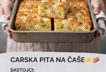 Kraljica doručka! Sve se samo isjecka i umuti, najmekša slana pita koja uvjek uspjeva Kraljica doručka! Sve se samo isjecka i umuti, najmekša slana pita koja uvjek uspjeva - featured image