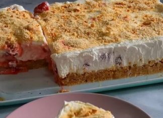 Za 10 min napravite ovu tortu sa jagodama i plazmom bez pečenja. Od par sastojaka. Za 10 min napravite ovu tortu sa jagodama i plazmom bez pečenja. Od par sastojaka. - featured image