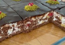 🍰 Biskvitna Torta sa Voćem i Čokoladnim Prelivom – Savršen spoj ukusa! 🍫🍓 🍰 Biskvitna Torta sa Voćem i Čokoladnim Prelivom – Savršen spoj ukusa! 🍫🍓 - featured image