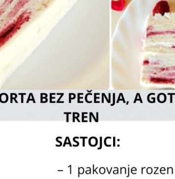 VOĆNA TORTA BEZ PEČENJA, a gotova za tren VOĆNA TORTA BEZ PEČENJA, a gotova za tren - featured image